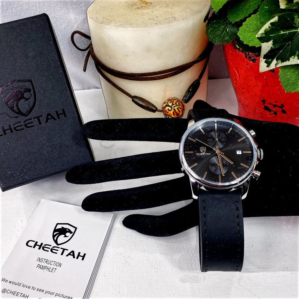 2021 Men's Watch CHEETAH Brand Fashion Sports Quartz Waterproof Chronograph NWT